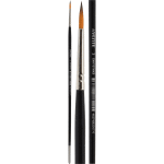 Кисть художественная "deVENTE. Art" синтетика № 03 круглая, удлиненная деревянная ручка с многослойным лакокрасочным покрытием, никелированная обойма, индивидуальная маркировка