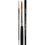 Кисть художественная "deVENTE. Art" синтетика № 06 круглая, удлиненная деревянная ручка с многослойным лакокрасочным покрытием, никелированная обойма, индивидуальная маркировка