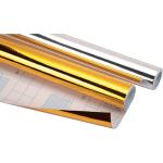 Пленка самоклеящаяся металлизированная "deVENTE" 45x100 см, золотистая, BOPP с алюминиевым напылением 30 мкм, в рулоне