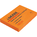 Клейкая бумага для заметок "deVENTE" 51x76 мм, 100 листов, офсет 75 г/м², неоновая оранжевая
