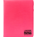 Дневник "deVENTE. Monochrome. Pink" универсальный блок, офсет 1 краска, кремовая бумага 80 г/м², твердая обложка из искусственной кожи с поролоном, шелкография, 1 ляссе