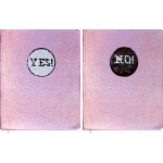 Дневник "deVENTE. Yes&No. Pink" универсальный блок, офсет 1 краска, белая бумага 80 г/м2, твердая обложка из искусственной кожи, объемная аппликация из пайеток, шелкография, 1 ляссе