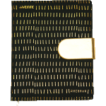 Дневник "deVENTE. Black with Gold" универсальный блок, офсет 1 краска, кремовая бумага 80 г/м², твердая обложка из искусственной кожи с поролоном, тиснение фольгой, магнитная створка, отстрочка, 1 ляссе
