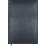 Ежедневник недатированный "Attomex. Lancaster" A5 (145 ммx205 мм) 320 стр, белая бумага 70 г/м², печать в 1 краску, твердая обложка из балакрона с поролоном, перфорация, 2 ляссе, в термоусадочной пленке, синий