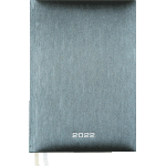 Ежедневник 2022 "Attomex. Regent" A5 (145 ммx205 мм) 352 стр, белая бумага 70 г/м², печать в 1 краску, твердая обложка из бумвинила с поролоном, тиснение фольгой, 1 ляссе, черный металлизированный