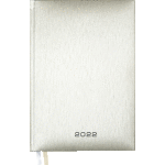 Ежедневник 2022 "Attomex. Regent" A5 (145 ммx205 мм) 352 стр, белая бумага 70 г/м², печать в 1 краску, твердая обложка из бумвинила с поролоном, шелкография, 1 ляссе, серебряный