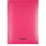 Ежедневник 2022 "Attomex. Even" A5 (145 ммx205 мм) 352 стр, белая бумага 70 г/м², печать в 1 краску, твердая обложка из бумвинила с поролоном, шелкография, 1 ляссе, розовый