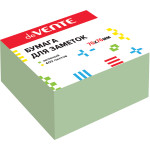 Клейкая бумага для заметок "deVENTE" 76x76 мм, 400 листов, офсет 75 г/м², зеленая