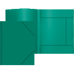 Папка с резинкой "deVENTE. Daily" A4, 450 мкм, фактура "песок" угловая резинка, 3 клапана, индивидуальная упаковка, непрозрачная зеленая