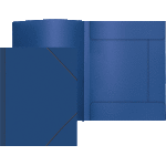 Папка с резинкой "deVENTE. Daily" A4, 450 мкм, фактура "песок" угловая резинка, 3 клапана, индивидуальная упаковка, непрозрачная синяя