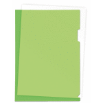 Папка-уголок "deVENTE" A4, 180 мкм, гладкая фактура, полупрозрачная зеленая