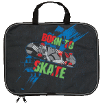 Папка для тетрадей "deVENTE. Born To Skate" A4 (35x27x2 см) текстильная, на молнии с трех сторон, с текстильными ручками увеличенной длины 24 см