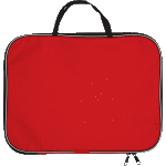Папка менеджера "deVENTE" A4 (35x27x2 см) текстильная, на молнии с трех сторон, с текстильными ручками увеличенной длины 24 см, красная