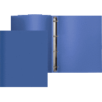 Папка на кольцах "Attomex" A4, 4 кольца Ø 16 мм, 500 мкм, фактура "песок" непрозрачная синяя
