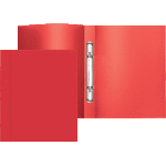 Папка на кольцах "Attomex" A4, 2 кольца Ø 16 мм, 500 мкм, фактура "песок" непрозрачная красная