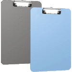 Клипборд пластиковый "deVENTE" A4 (225×315 мм) толщина 2,2 мм, ассорти два цвета (дымчатый, голубой)