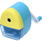 Точилка для карандашей механическая"deVENTE. Домик" 9,4x6x8 см, 1 отверстие, с контейнером, пластмассовая, в пластиковой коробке, голубой