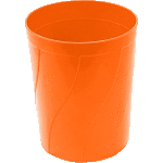 Подставка для пишущих принадлежностей "deVENTE" 9,8x8x8 см, непрозрачная оранжевая