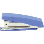 Степлер "Attomex" № 10 усиленный (мощность 18 листов, глубина скрепления 50 мм) пластиковый, в картонной коробке, со встроенным металлическим антистеплером, синий