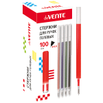 Стержень для ручек гелевых "deVENTE" d=0,5 мм, 130 мм, с защитным колпачком, красный