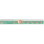 Линейка алюминиевая "deVENTE. 100% Cute. Fox" 20 см, с подвеской в форме лисы, с печатью на корпусе, в пластиковом подвесе
