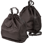 Сумка-рюкзак "deVENTE" 39x32x19 см, вес 250 г, плотный полиэстер, на утяжке, с ручками и плечевыми лямками, с передним карманом на молнии, внутренний карман на липучке, черный