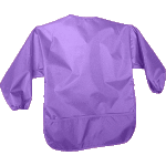Фартук-накидка для рисования "deVENTE" 44x61 см, с длинными рукавами, водоотталкивающая ткань, 3 кармана, однотонный фиолетовый
