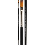 Кисть художественная "deVENTE. Art" синтетика № 10 плоская, удлиненная деревянная ручка с многослойным лакокрасочным покрытием, никелированная обойма, индивидуальная маркировка