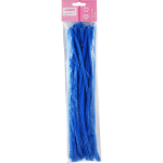 Проволока пушистая Шенил для творчества "deVENTE" 0,6x30 см, 30 шт, цвет голубой, в пластиковом пакете с блистерным подвесом