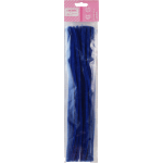 Проволока пушистая Шенил для творчества "deVENTE" 0,6x30 см, 30 шт, цвет синий, в пластиковом пакете с блистерным подвесом