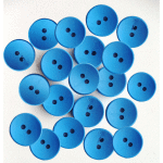 Пуговицы декоративные "deVENTE" деревянные, 10 мм, 20 шт, цвет голубой, в пластиковом пакете с блистерным подвесом