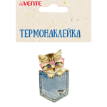 Термонаклейка для декорирования текстильных изделий "deVENTE. Hello! It′s me!" 8,5x15 см, в пластиковом пакете с блистерным подвесом