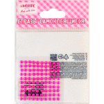 Стразы самоклеящиеся "deVENTE. Жемчуг" размер 4 мм, 100 шт, цвет розовый, в пластиковом пакете с блистерным подвесом