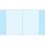 Обложка для дневников и тетрадей "deVENTE" 355x213 мм, ПВХ 110 мкм, прозрачная, индивидуальная маркировка