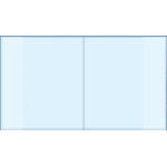 Обложка для дневников и тетрадей "deVENTE. Pattern" 355x213 мм, ПВХ 140 мкм, прозрачная, 10 шт в пластиковом пакете