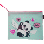 Папка для тетрадей "deVENTE. Panda" A5 (24,5x20x1 см) на молнии сверху, силиконовая