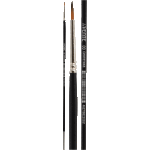 Кисть художественная "deVENTE. Art" синтетика № 00 круглая, удлиненная деревянная ручка с многослойным лакокрасочным покрытием, никелированная обойма, индивидуальная маркировка