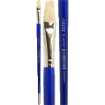 Кисть художественная "deVENTE. Art" щетина № 10 плоская, удлиненная деревянная ручка с многослойным лакокрасочным покрытием, никелированная обойма, индивидуальная маркировка