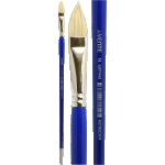 Кисть художественная "deVENTE. Art" щетина № 14 овальная, удлиненная деревянная ручка с многослойным лакокрасочным покрытием, никелированная обойма, индивидуальная маркировка