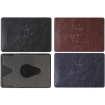 Обложка для карт и пропусков "deVENTE" 64x96 мм, с вырубкой, искусственная кожа, ассорти 3 цвета (бордовый, синий, черный)