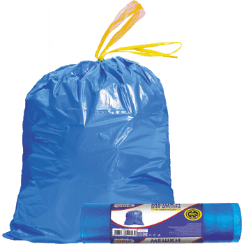 Мешки для мусора с завязками CleanLab 9050711