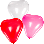 Шар воздушный в форме сердца "deVENTE. Heart" 25 см, красный, розовый, белый
