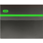 Папка с клапаном с 6-ю отделениями "deVENTE. MonoChrome" A4 (325x230x20 мм) 550 мкм, рельефной фактурной поверхностью, 1 отделение A3 с 2-мя внутренними карманами 160 мкм, с клапаном, с вертикальной неновой зеленой резинкой, индивидуальная маркировка, непрозрачная черная с неновым зеленым