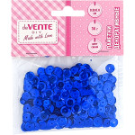 Пайетки декоративные "deVENTE. Metallic" 14 г, размер 8x8 мм, цвет синий, в пластиковом пакете с блистерным подвесом