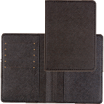 Обложка для паспорта "deVENTE. Redeco" 10x14 см, искусственная кожа фактурная, отстрочка, 5 отделений для визиток, в пластиковом пакете с европодвесом, черная