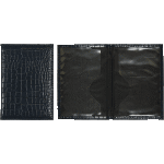 Обложка для паспорта "deVENTE. Wild" 10x14 см, искусственная кожа фактурная, поролон, отстрочка, одно отделение для визитки, в пластиковом пакете с европодвесом, темно-синяя