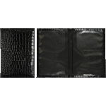 Обложка для паспорта "deVENTE. Wild" 10x14 см, искусственная кожа фактурная, поролон, отстрочка, одно отделение для визитки, в пластиковом пакете с европодвесом, черная