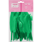 Перья декоративные "deVENTE" натуральные гусиные, размер 10-15 см, 30 шт, зеленые, в пластиковом пакете с блистерным подвесом