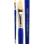 Кисть художественная "deVENTE. Art" щетина № 18 овальная, удлиненная деревянная ручка с многослойным лакокрасочным покрытием, никелированная обойма, индивидуальная маркировка