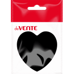 Клейкая бумага для заметок "deVENTE. Black heart" 70x70 мм, 50 листов, черная бумага 80 г/м²